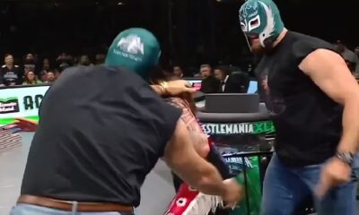 Dom Mysterio outside of the ring