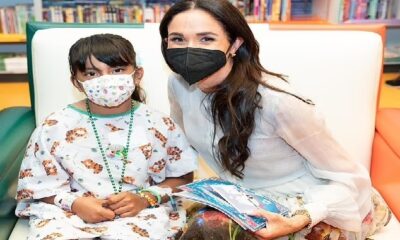 "storytime session at Children'" "she excitedly reads to kids during"