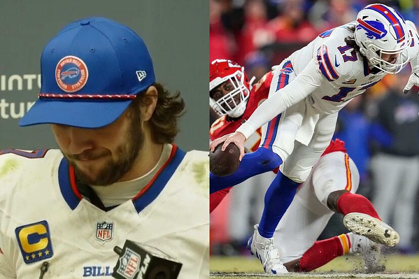 Buffalo Bills' Josh Allen in tears, can't keep his head up after getting his heart broken by Mahomes and Chiefs once again