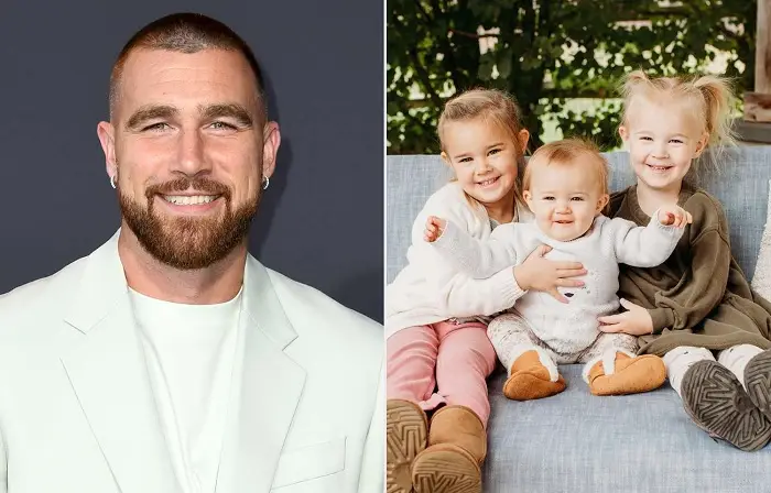 Travis Kelce reacts to the sweet way his nieces are supporting him for Super Bowl LIX